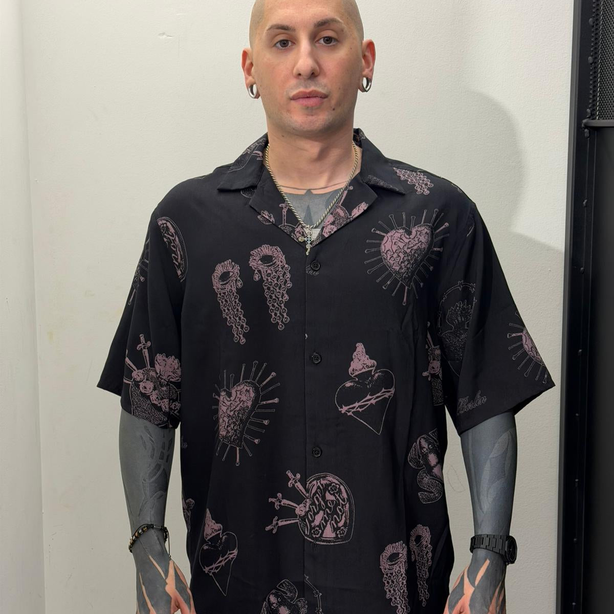 Forget me not viscose shirt