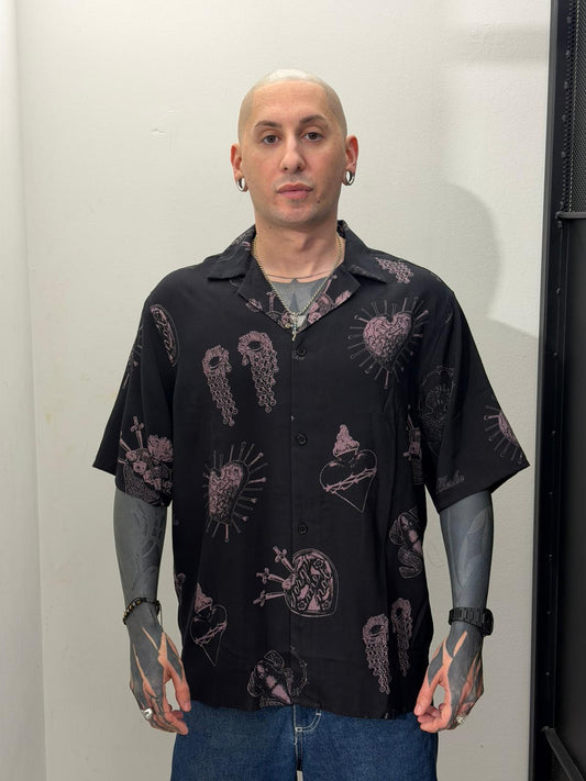 Forget me not viscose shirt