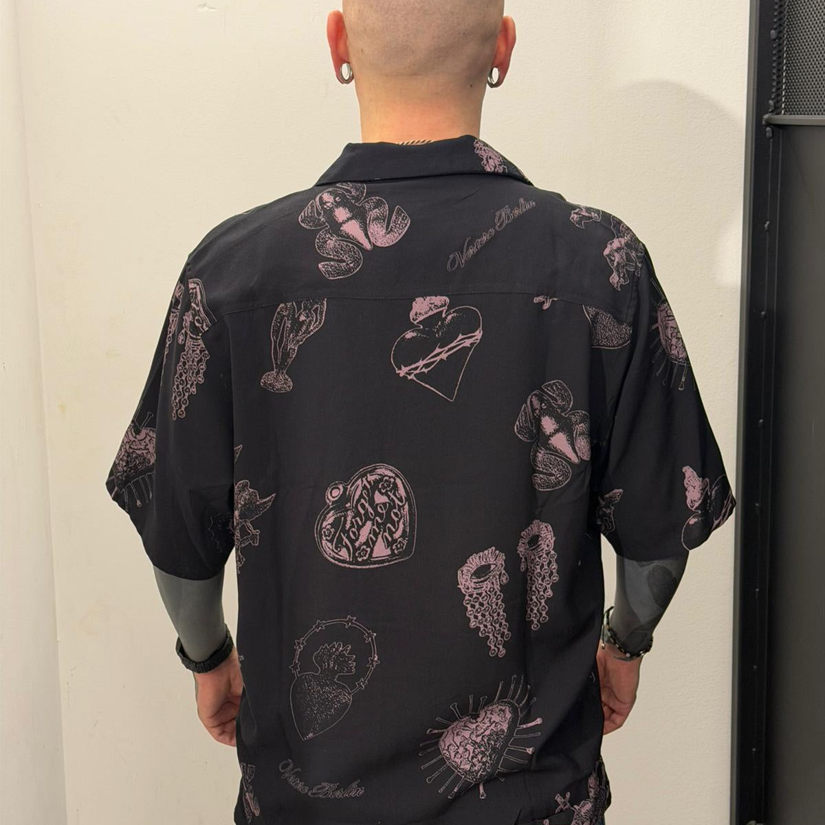 Forget me not viscose shirt