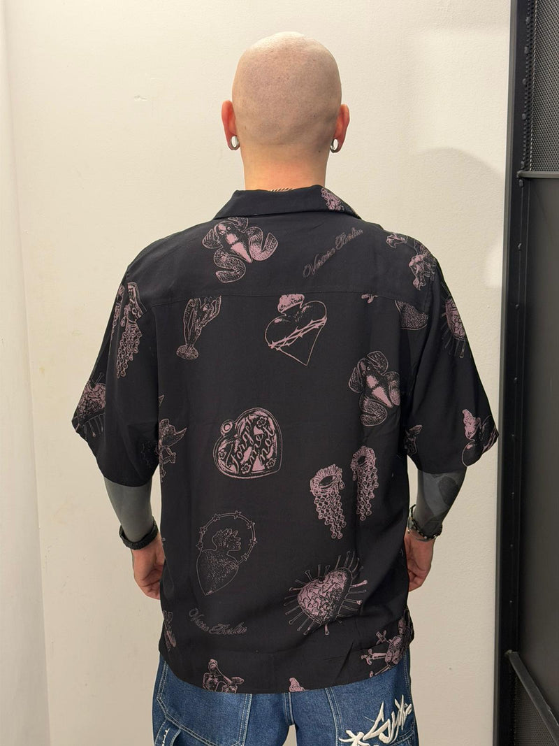Forget me not viscose shirt
