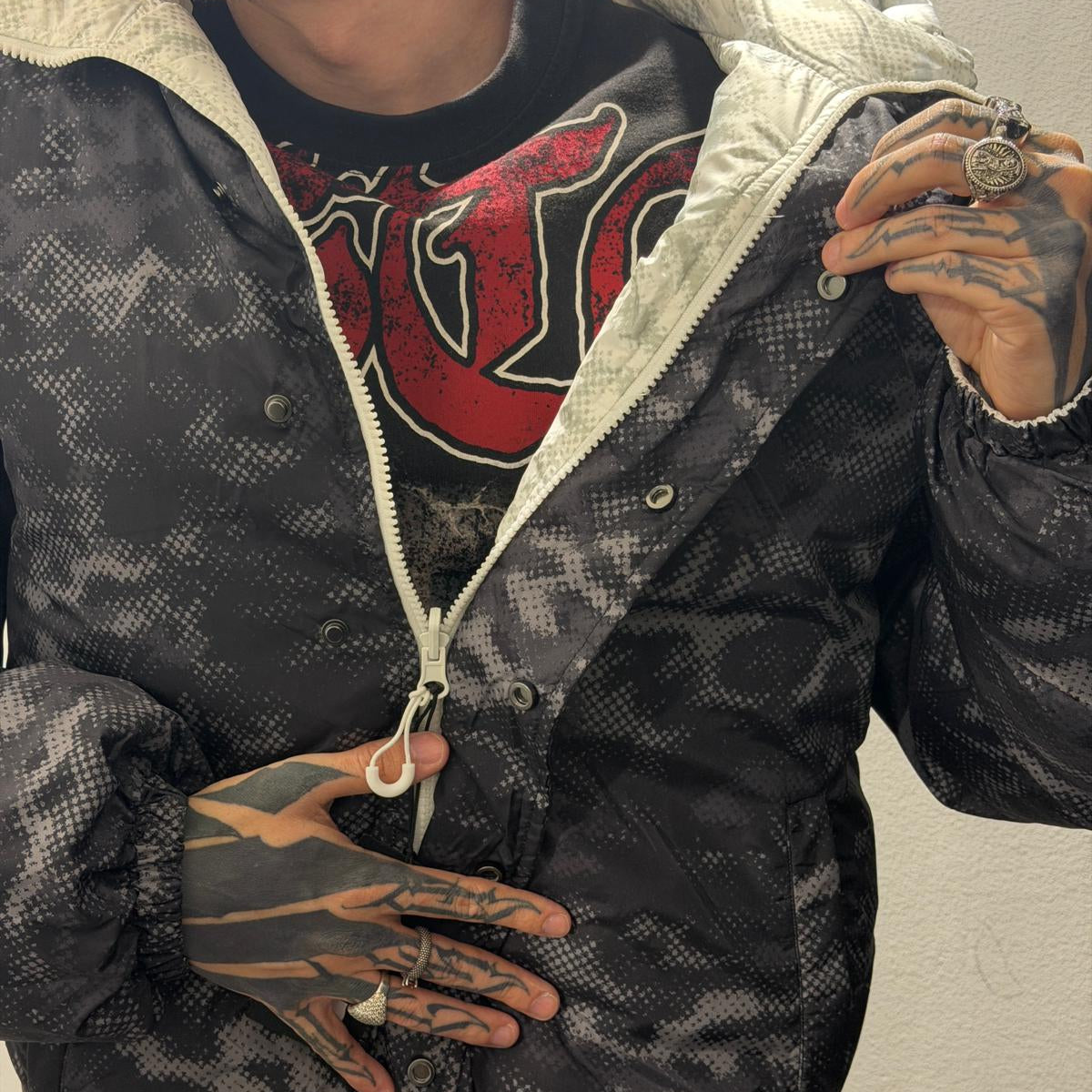 Digicamo reversible puffer jacket