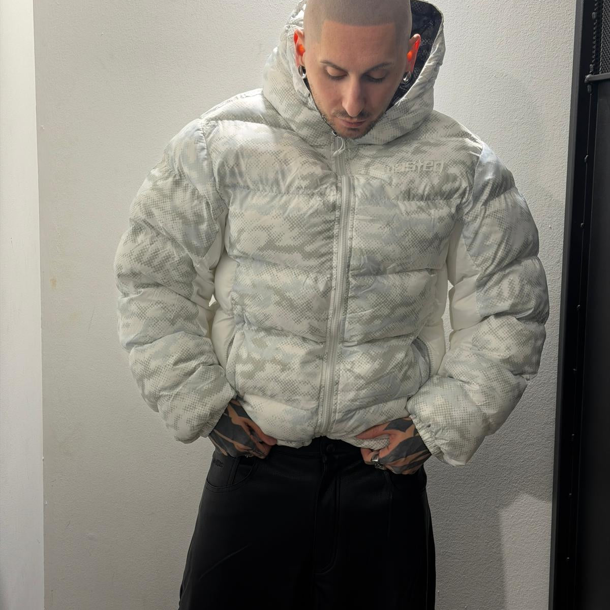 Digicamo reversible puffer jacket