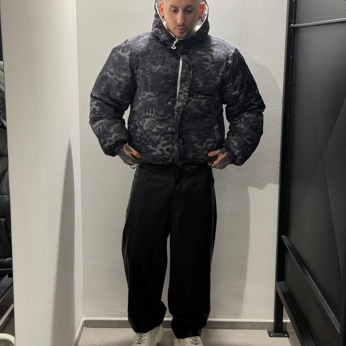 Digicamo reversible puffer jacket