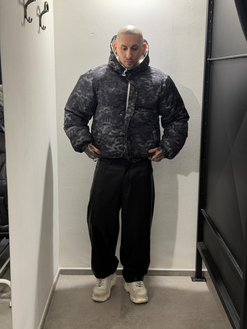 Digicamo reversible puffer jacket