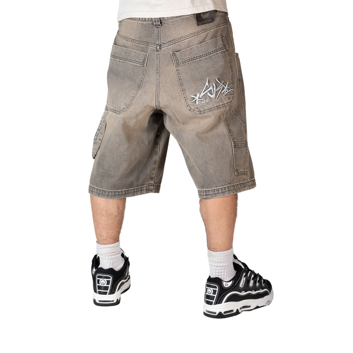 Jorts Beige Stone Wash