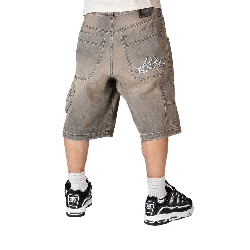 Jorts Beige Stone Wash