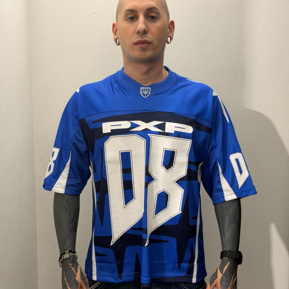 Jersey Croppata Blu