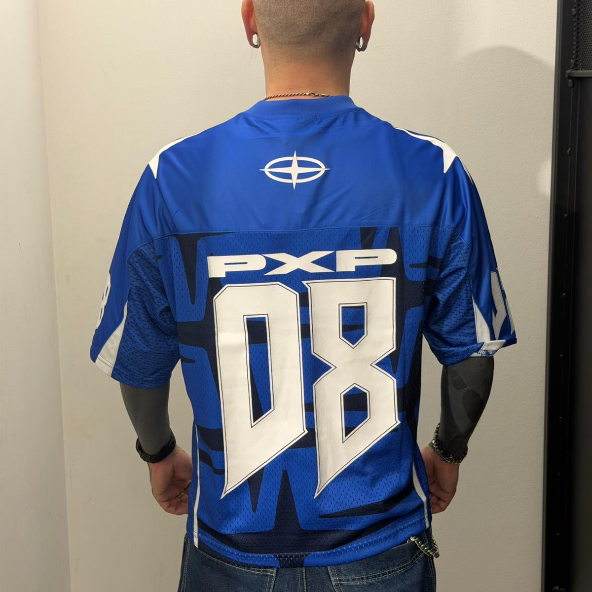 Jersey Croppata Blu