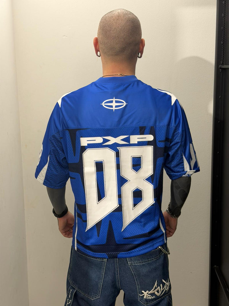 Jersey Croppata Blu