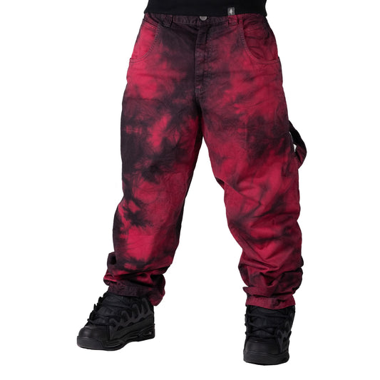 Baggy Tie-Dye Red Black