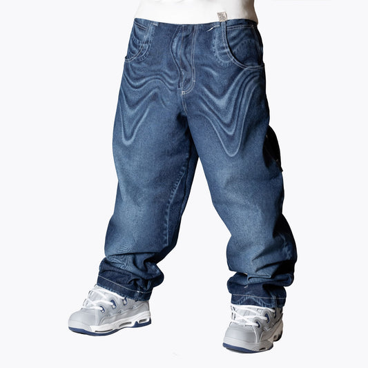 Baggy Warrior Blu Eco Wash Laser