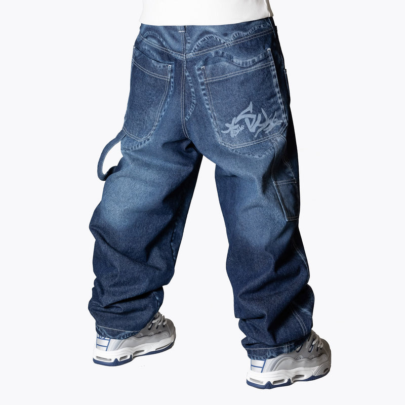 Baggy Warrior Blu Eco Wash Laser