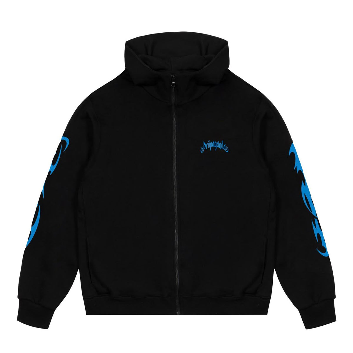 Triangle Scorpion Zip Hoodie Black