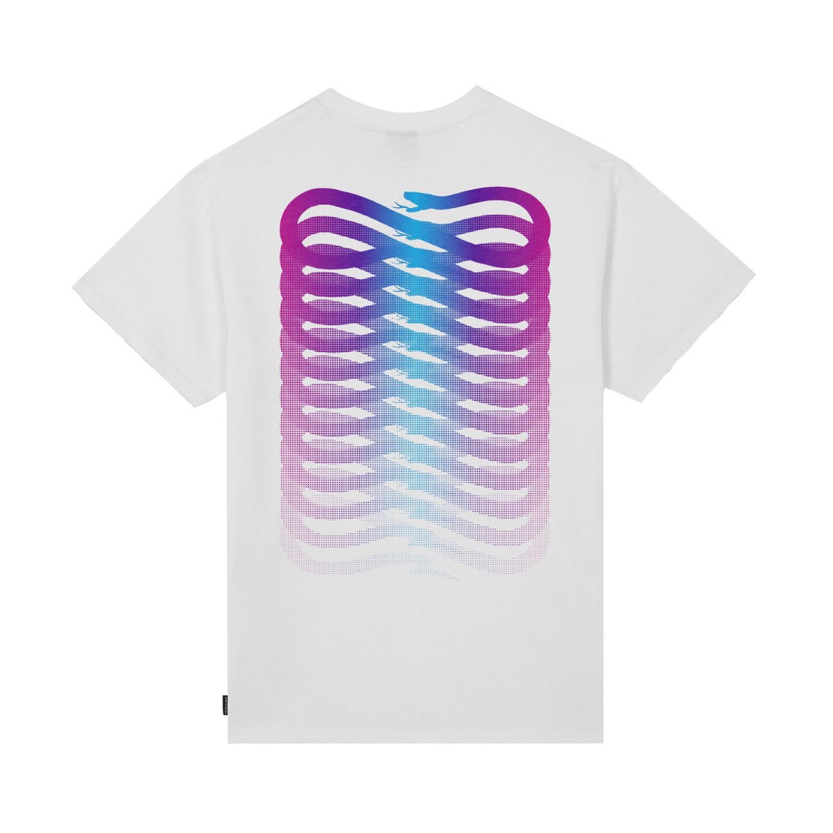 Ribs Gradient Tee White
