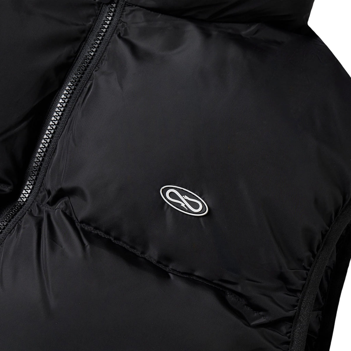 Logo Atom Puffer Vest Black