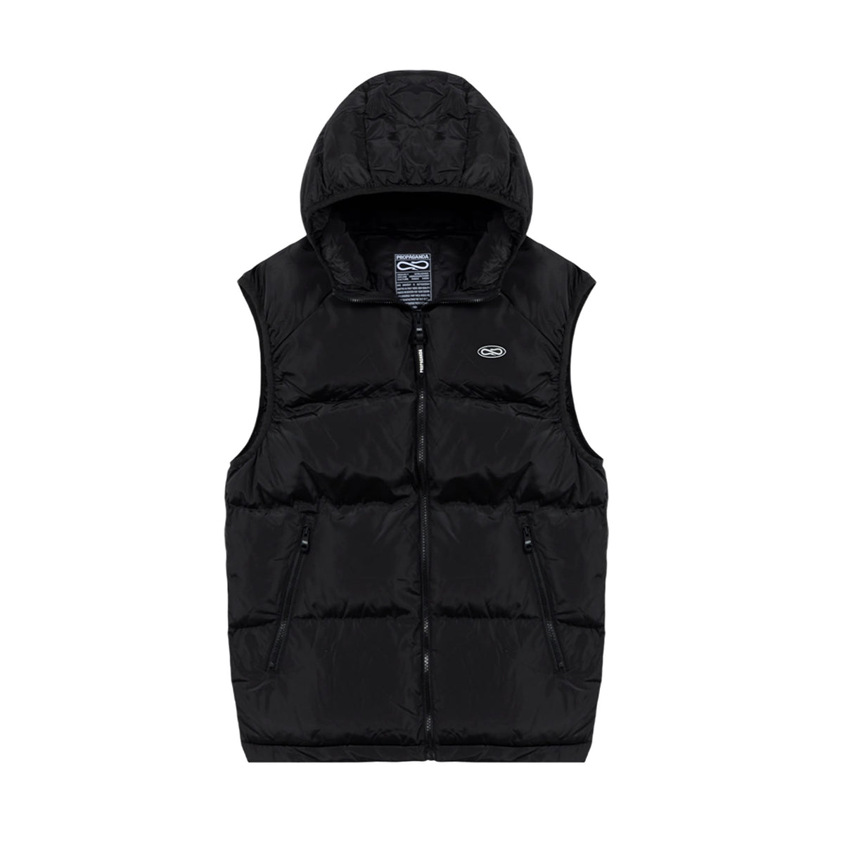 Logo Atom Puffer Vest Black