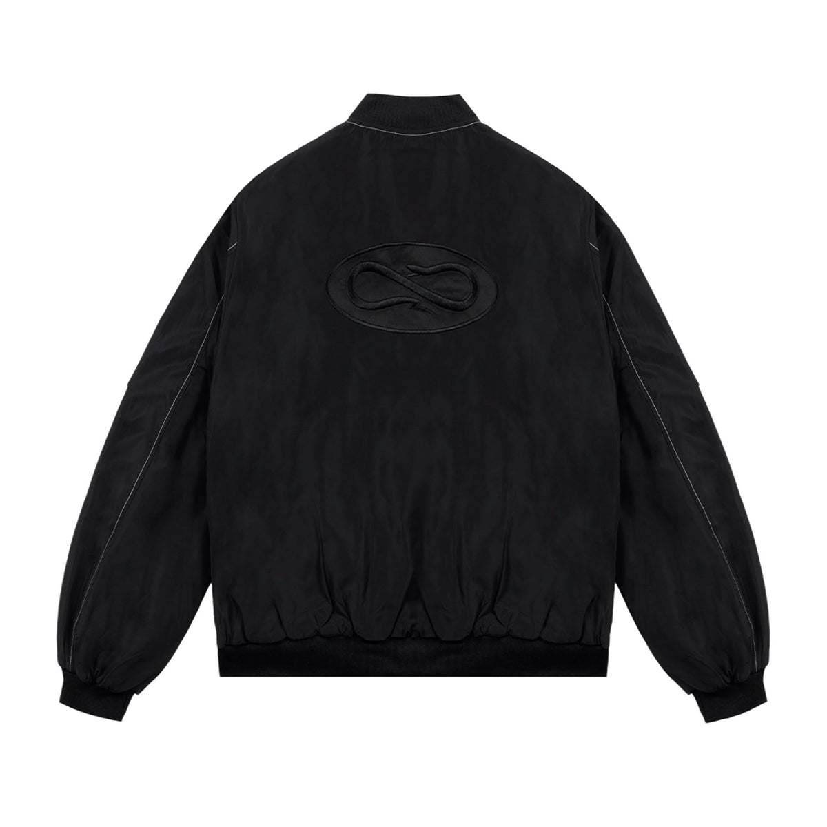 Logo Atom Bomber Jacket Black