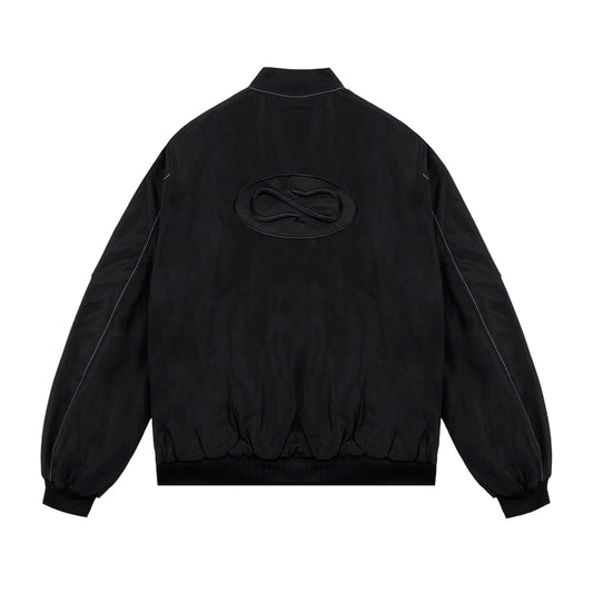 Logo Atom Bomber Jacket Black