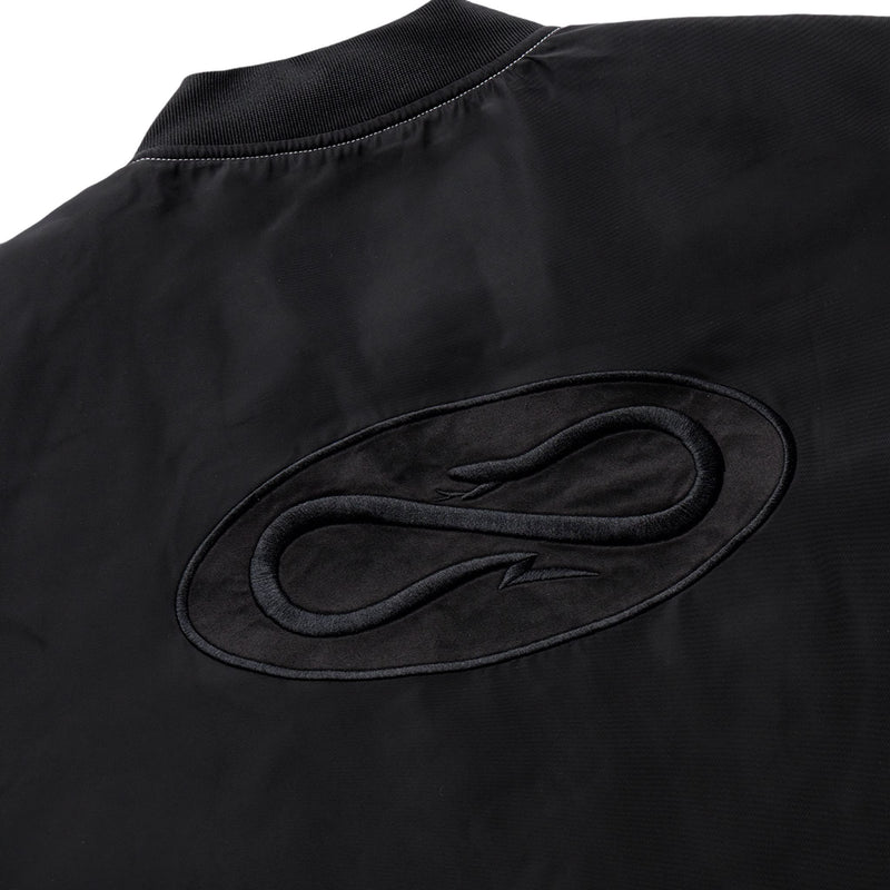 Logo Atom Bomber Jacket Black