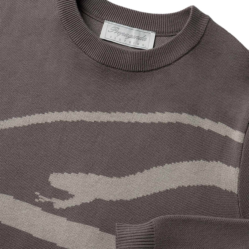 Logo Atom Sweater Gray