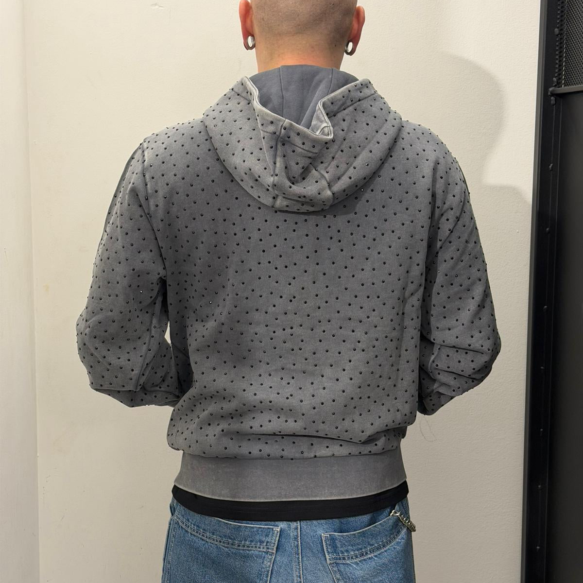 Ripngems Zip Up Hoodie (Charcoal Wash)